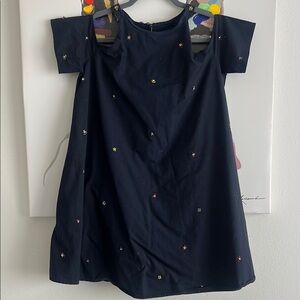 Zara Black Mini Dress with Multicolor Accents